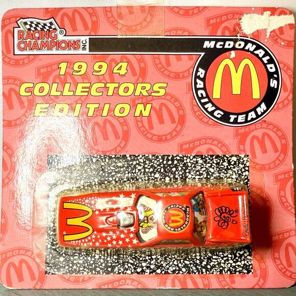 Racing Champions 1994 McDonald’s Collectors Edition Diecast Car NASCAR Promo - Picture 1 of 7